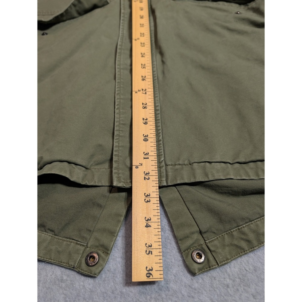 HUF x Peanuts Snoopy Fishtail Parka Jacket Olive Green Mens Large - Picture 5 of 16